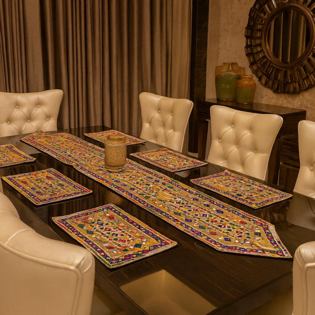 Multi Art Sitara Table Mat Set